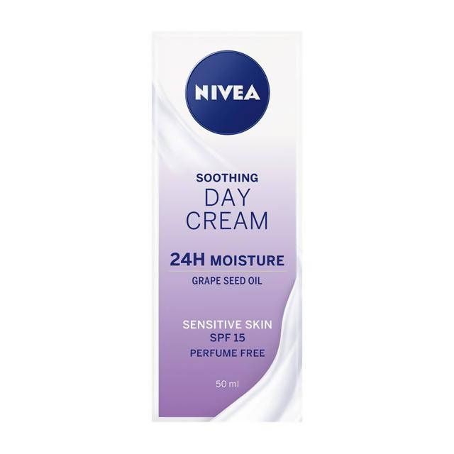 Nivea Day Cream Moisturiser for Sensitive Skin SPF15 50ml