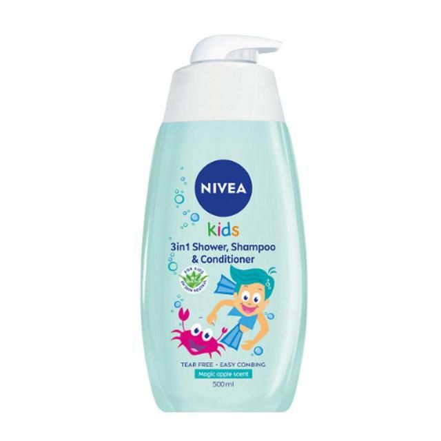 NIVEA Kids Magic Apple 3 in 1 Shower Shampoo & Conditioner 500ml