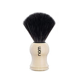 Nom GUSTAV Vegan Fibre Shaving Brush in Black Cream