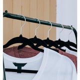 Non Slip Velvet Hangers with Swivel Hook Black 5pk 5 per pack