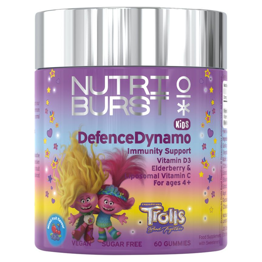 Nutriburst DefenceDynamo Immunity Support 60 Gummies for Ages 4 + GOODS ASDA