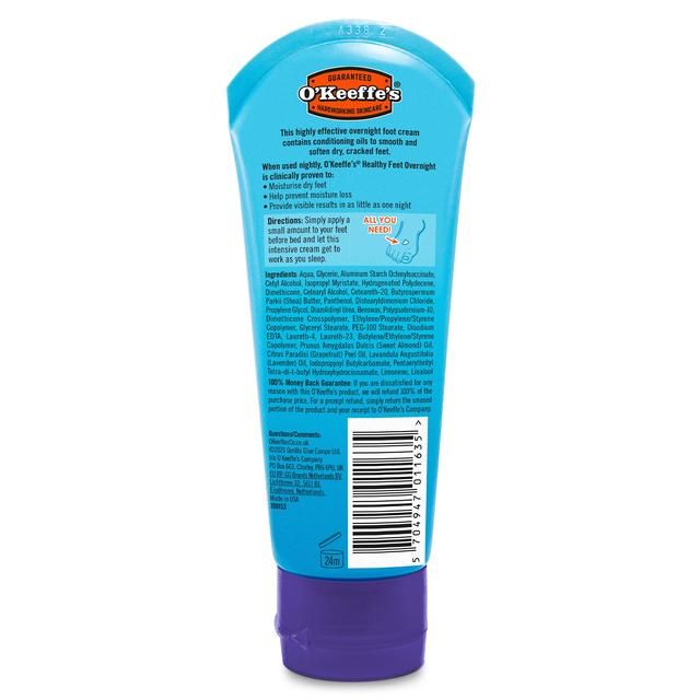 O'Keeffe's Healthy Feet Overnight Tube 80ml