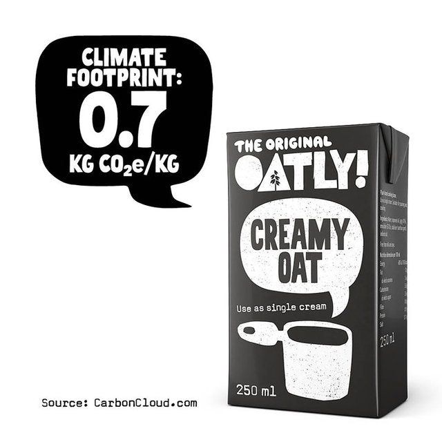 Oatly Creamy Oat Single Cream Chilled 250ml
