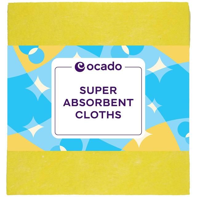 Ocado 3 Super Absorbant Cloths 3 per pack