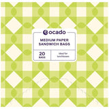 Ocado Medium Paper Sandwich Bags 20 per pack