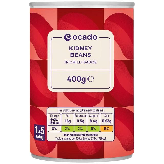 Ocado Red Kidney Beans in Chilli Sauce 400g