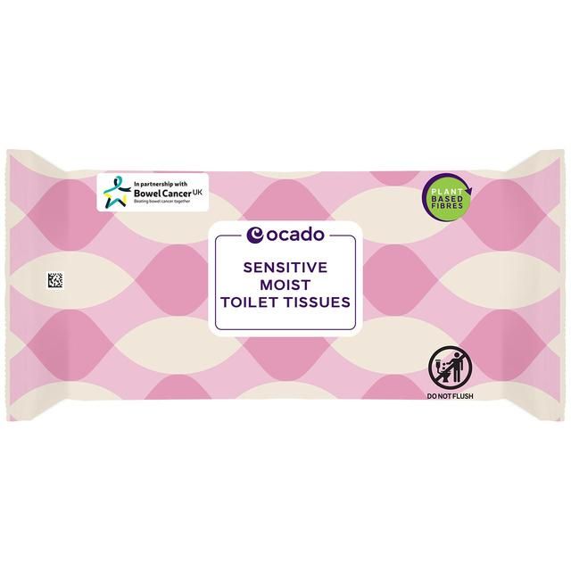 Ocado Sensitive Moist Toilet Tissue Wipes 40 per pack