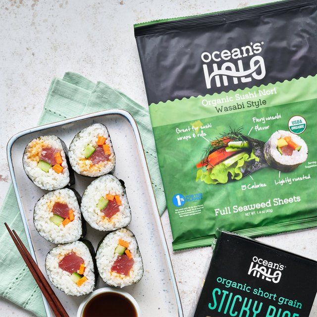 Ocean's Halo Organic Wasabi Sushi Nori 28g
