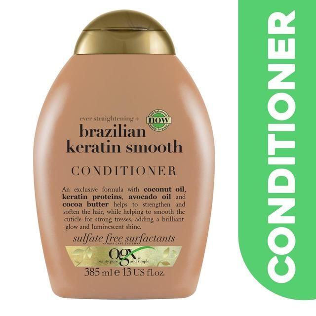 OGX Ever Straightening+ Brazilian Keratin Smooth pH Balanced Conditioner 385ml