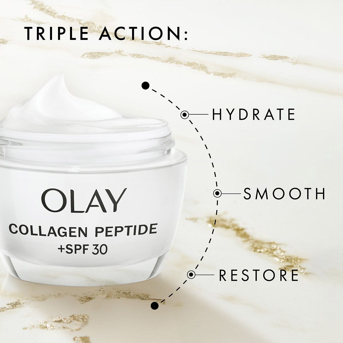 Olay Collagen Peptide 24 Facial Cream, 2 x 50ml