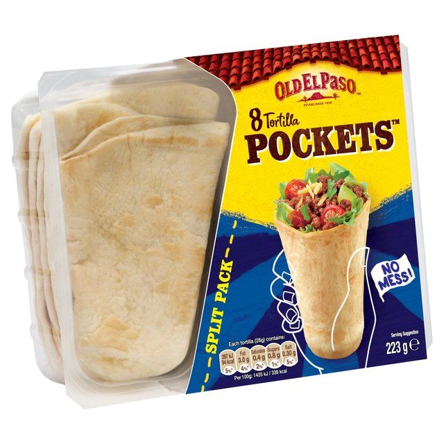 Old El Paso Tortilla Pocket Fajita Wraps 8 per pack
