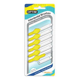 OPTIM Interdental Brushes 0.7mm Yellow 6 per pack