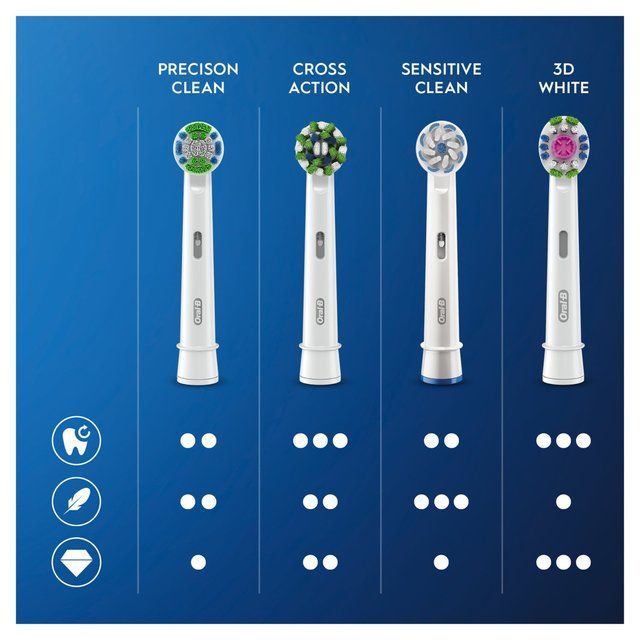 Oral-B 3DWhite Toothbrush Heads 4 per pack