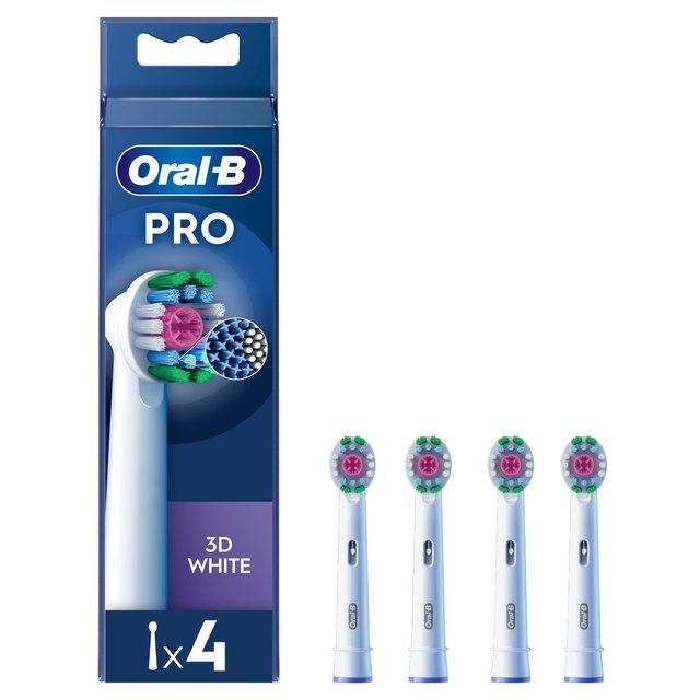 Oral-B 3DWhite Toothbrush Heads 4 per pack
