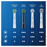 Oral B Crossaction Toothbrush Heads Black 2 per pack