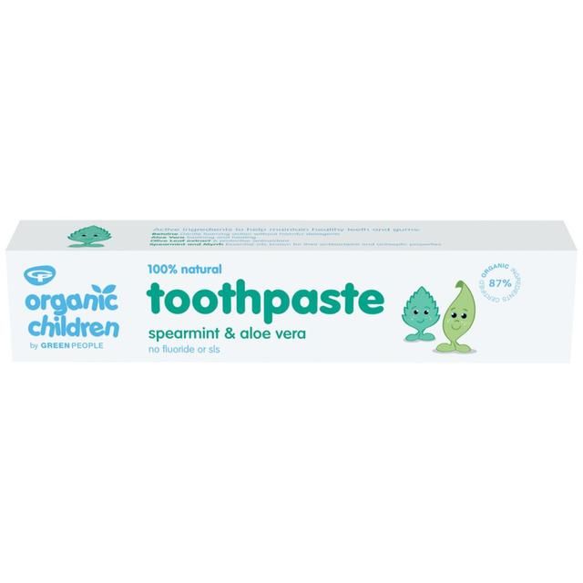 Organic Children Spearmint & Aloe Vera Fluoride Free Toothpaste 50ml