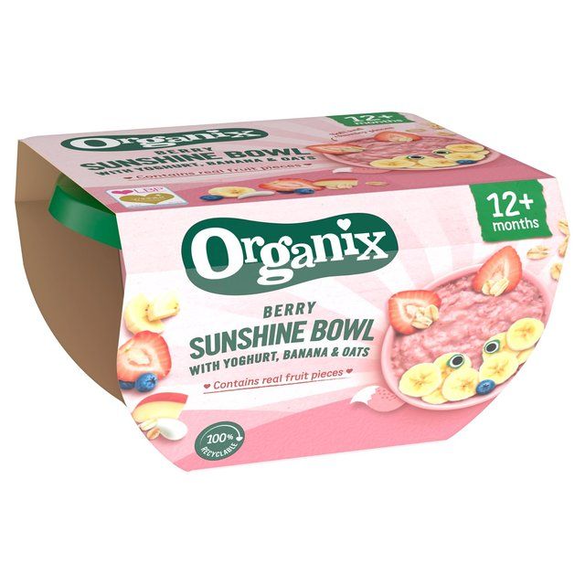 Organix Berry Sunshine Bowl With Yoghurt Banana & Oats Toddler Meal 120g
