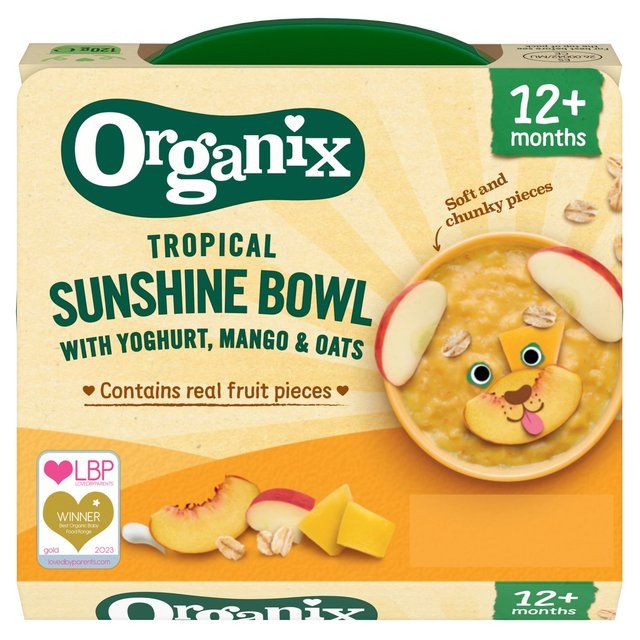 Organix Tropical Sunshine Bowl With Yoghurt Mango & Oats Toddler Food 120g