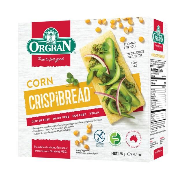 Orgran Corn Crispbread 125g
