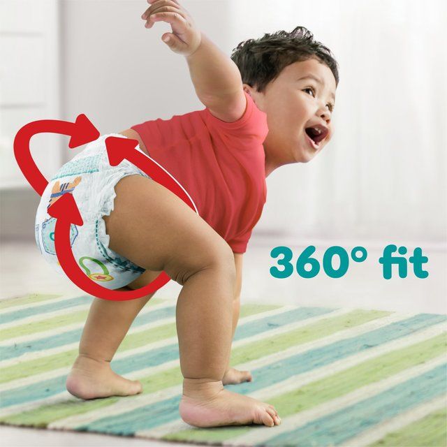 Pampers Baby-Dry Nappy Pants Size 4 (9-15kg) Essential Pack 38 per pack