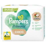 Pampers Harmonie Coco Baby Wipes X4 4 x 44 per pack