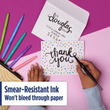 Paper Mate Flair 0.7mm Dual Brush Felt Tip Pens 8 per pack