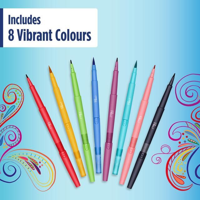 Paper Mate Flair 0.7mm Dual Brush Felt Tip Pens 8 per pack