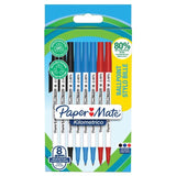 Paper Mate Kilometrico Mixed Ballpoint Pens 8 per pack