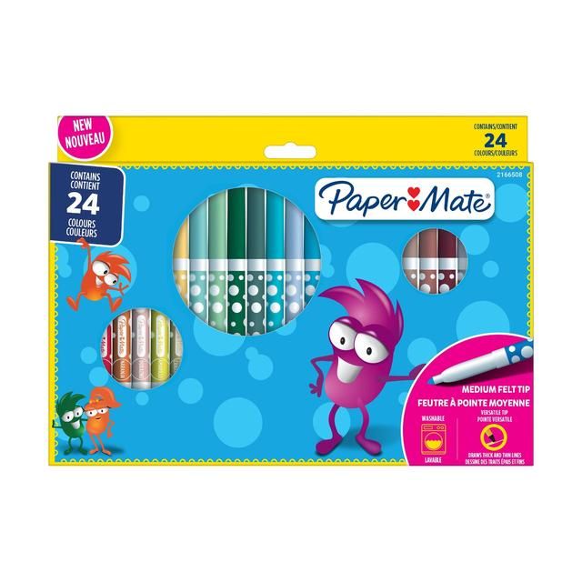 Papermate Colouring Felts 24 per pack