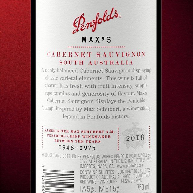 Penfolds Max's Cabernet Sauvignon 75cl