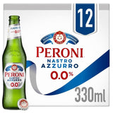 Peroni Nastro Azzurro 0% Alcohol Free Beer Lager Bottles 12 x 330ml