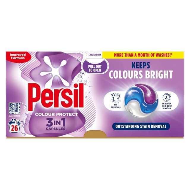 Persil Colour 3 in 1 Laundry Washing Detergent Capsules 26 Washes 26 per pack