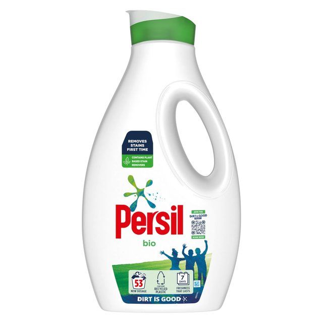 Persil Laundry Washing Liquid Detergent Bio 53 Washes 1.431L