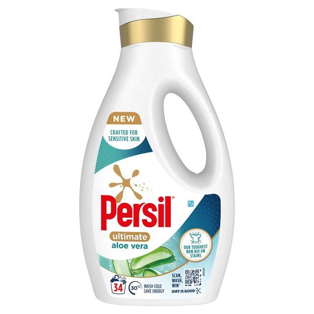 Persil Ultimate Non Bio Aloe Vera Sensitive Laundry Detergent 34 Washes 918ml