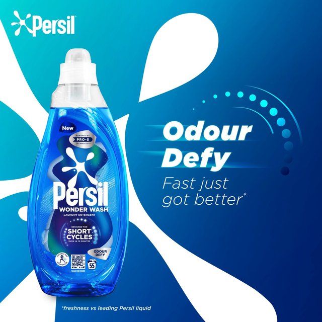 Persil Wonder Wash Odour Defy Laundry Detergent 55 Washes 1485ml
