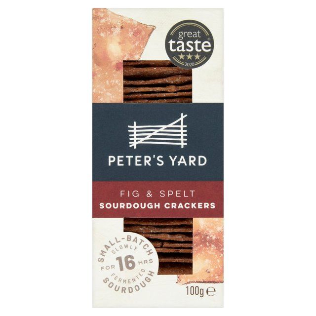 Peter's Yard Fig Sourdough Crackers 100g