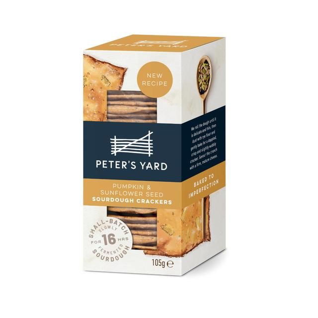 Peter's Yard Pumpkin & Sunflower Seed Sourdough Crackers 105g