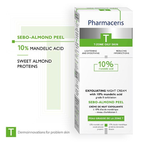 Pharmaceris T Sebo Almond Peel 10% Night Cream