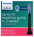 Philips Sonicare Premium Gum Care BrushSync Enabled Replacement Brush Heads - 4pk Black HX9054/33