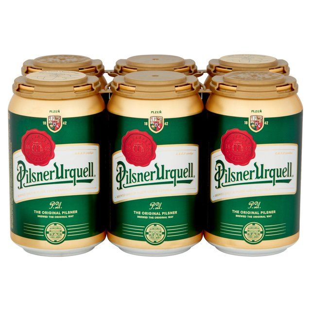 Pilsner Urquell Beer Lager Cans 6 x 330ml