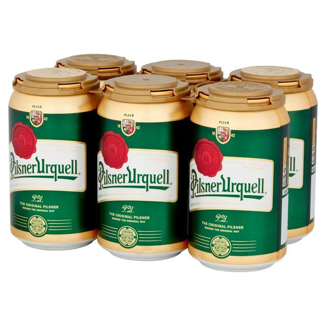 Pilsner Urquell Beer Lager Cans 6 x 330ml