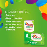 Piriteze Hayfever & Allergy Relief Antihistamine Cetirizine 14 per pack