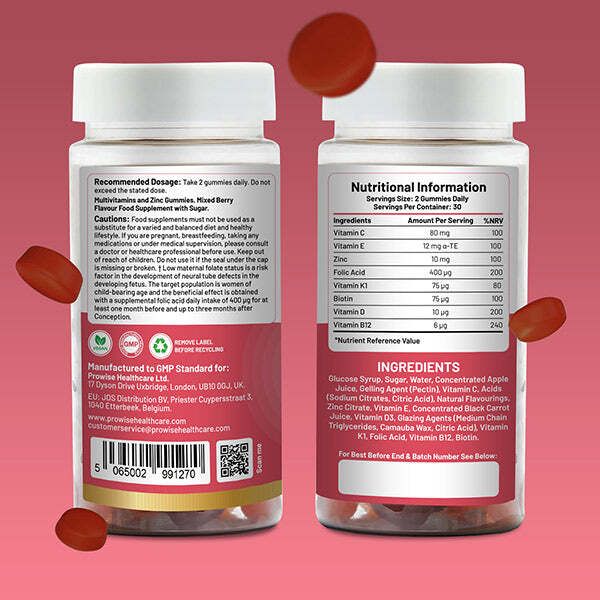 Prowise Prenatal Care Gummies 60 Vegan Gummies | Mixed Berry