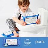 Pura Flushable Toilet Tissue Wipes Multipack 14 x 40 per pack