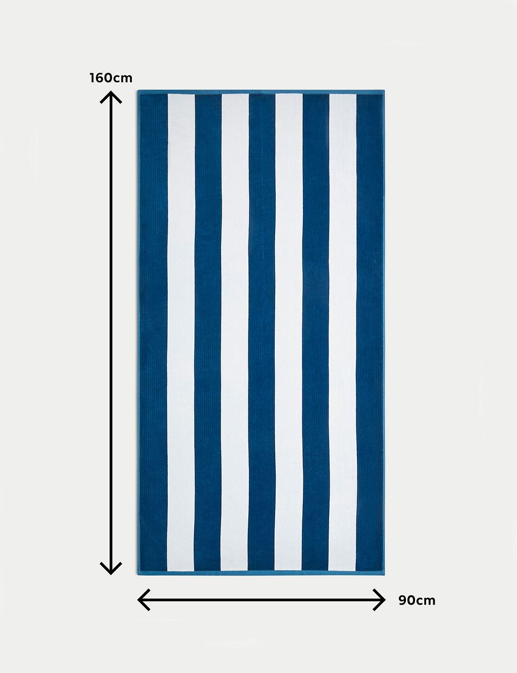 Pure Cotton Striped Sand Resistant Beach Towel