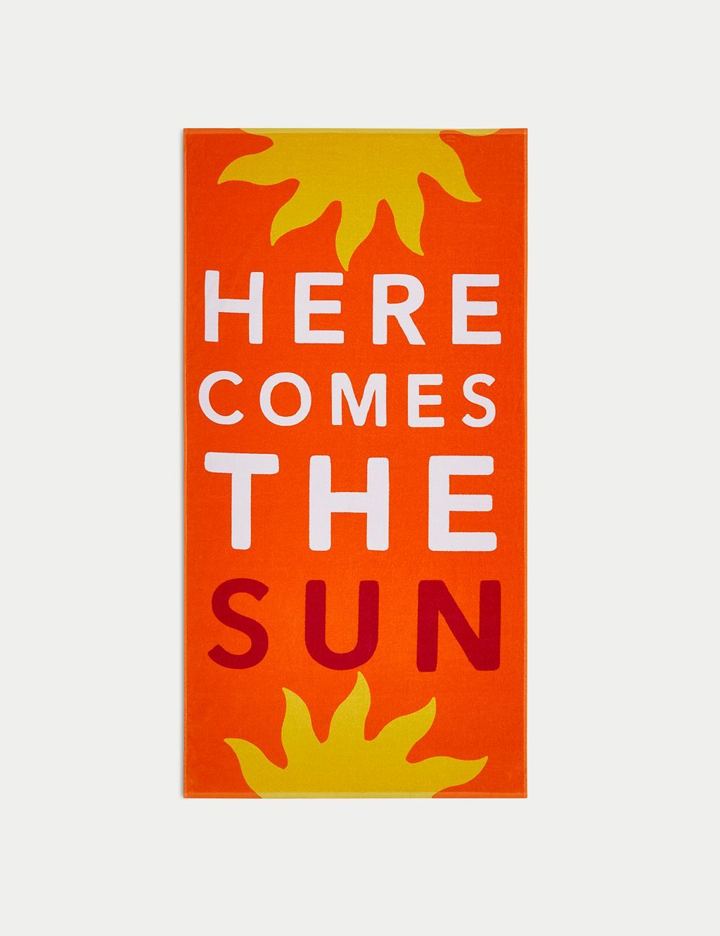 Pure Cotton Sun Slogan Beach Towel