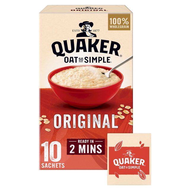 Quaker Oat So Simple Original Porridge Sachets Cereal 10 per pack