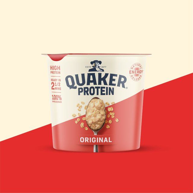 Quaker Oat So Simple Protein Porridge Cereal Pot Original 49g