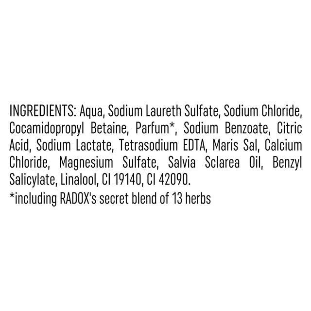 Radox Muscle Soak Bath Soak with Sage & Sea Minerals 1L