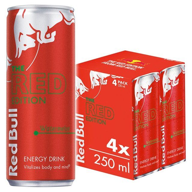 Red Bull Energy Drink Red Edition Watermelon 4 x 250ml
